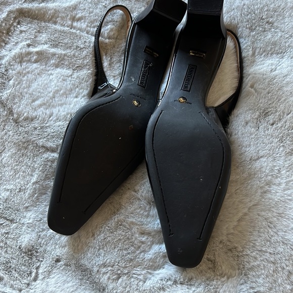 Slingback with pointed toe in patent leather woman 👠, Ann Tylor Size 9 - Picture 3 of 5
